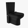 Schwarz Matt Randlos Taharet Dusch WC STAND Set VENÜS Armatur, Gebrit Einsatz