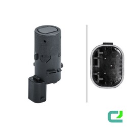 Sensor Einparkhilfe gesteckt 3-polig HELLA für u.a. LAND ROVER Discovery II