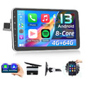 10.1" Drehbarer Bildschirm Autoradio 1 DIN Android 13 Apple Carplay 4G+64GB GPS