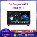 Für Peugeot 407 2004-2011 DAB+ 32G Android 13 Carplay Autoradio GPS Navi RDS DSP