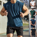 Loses Ärmelloses T-Shirt Für Herren Tanktop Sport-Fitness-Einfarbige Oberteile👕