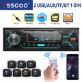 Autoradio 1 DIN Mit FM Bluetooth Freisprecheinrichtung USB AUX TF SD MP3 Player