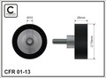 CAFFARO Umlenk-/Führungsrolle Keilrippenriemen 01-13 für BMW E36 Z3 E46 3er 316