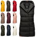 Navahoo Damen Weste Herbst Steppweste Kapuze Übergangsjacke Bodywarmer Madilynaa