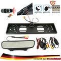 170° IR HD Rückfahrkamera Nummernschild Funk Kamera 4.3" Monitor Rückspiegel DE