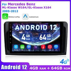 8 Kern 4+64G Autoradio Carplay Für Benz W164 ML350 2005-2012 GPS Navi BT 4G Net