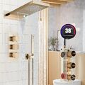 Thermostat Unterputz Duscharmatur Set Duschsystem Regendusche Brause Kopf iBox