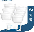 6x Wessper Aquamax, Ersatz  für BRITA Maxtra+ Wasserfilter Kartuschen