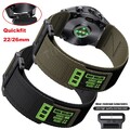 Für Garmin Fenix 8 7 7X 6 6X 5 5X Plus 3 Tactix Epix Pro Quickfit Nylon Armband