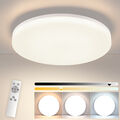 ZMH LED Deckenleuchte Deckenlampe Dimmbar Wohnzimmer Badlampe mit Fernbedienung