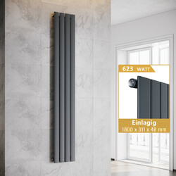 Design Paneelheizkörper Flach Röhren Heizkörper Wandheizung Doppellagig/Einlagig