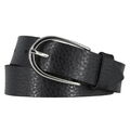 Vanzetti Damengürtel schwarz Metallic 30 mm Ledergürtel für Damen