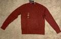 Tommy Hilfiger Pullover Gr. M brodeaux rot Neu prima cotton Cashmere Neu
