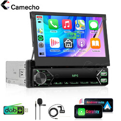 DAB+ 1DIN 7 Zoll Autoradio mit Apple/Android Carplay WIFI Bluetooth USB MP5 Play