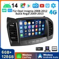 Android 14 8-Kern DAB+ Autoradio Für Opel Insignia 2008-2012 6+128G Carplay Kam