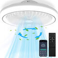 80W Deckenventilator Beleuchtung Timer Leiser Wohn LED Zimmer Schlaf Lüfter