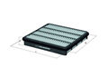 Luftfilter Filtereinsatz MAHLE für TOYOTA LAND CRUISER 200 (_J2_)