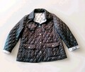 CENTIGRADE® Damen Wende Steppjacke Schwarz & Hellbeige Schlangenmuster 42