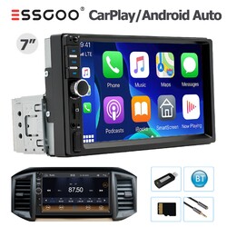 Apple CarPlay Android Auto 7" Autoradio Single 1DIN Bluetooth USB TF SWC AUX FM
