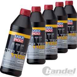 5x 1 L LIQUI MOLY 3651 ATF AUTOMATIKGETRIEBEÖL ATF TOP TEC 1100 DEXRON III 3
