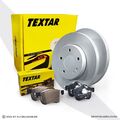 Textar Bremsscheiben Beläge hinten für VW Golf 5 6 Caddy AUDI A3 Octavia Leon