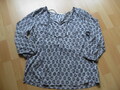 Esprit Chiffon Bluse Gr. L / 40 schwarz / weiß mit Muster * wie NEU *