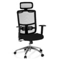 Bürostuhl Drehstuhl Chefsessel Netz Stoff Sessel Schwarz Blau CAYEN hjh OFFICE