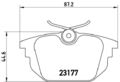 BREMBO P 23 026 BREMBO Scheibenbremsbelag für ALFA ROMEO  passend für FIAT