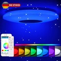 60W LED Deckenleuchte Deckenlampe RGB Dimmbar mit Bluetooth App Fernbedienung DE