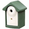 Nistkasten Ø 28 mm, grün Holzbeton Vogelhaus Vögel Brutkasten 30cm Holzbeton neu