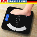 180kg/400lbs Personenwaage Digital Bluetooth Körperfettwaage APP Smart Waage DE