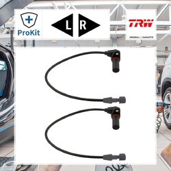 2x ORIGINAL® Trw Sensor, Raddrehzahl Hinten, Links, Rechts für Mercedes-Benz
