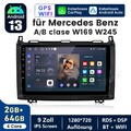 Autoradio Für Benz A/B Klasse Sprinter Viano VW Crafter Android 13 Carplay 64GB