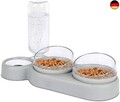 Katzennapf-Set 15° Neigbar Doppelter Futternapf für Nass- Trockenfutter, mit A