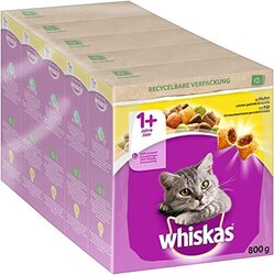 Whiskas Adult 1  Trockenfutter Katzenfutter Erwachsene Katzen Huhn 5 x 800g