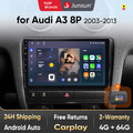4+64G Für Audi A3 S3 RS3 2003-2013 Android 13 Autoradio CarPlay DAB Navi RDS BT