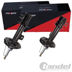 2X MAXGEAR GASDRUCK STOßDÄMPFER VORNE PASSEND FÜR FIAT DOBLO LINKS+RECHTS