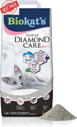 Biokat'S Diamond Care Fresh Katzenstreu Mit Babypuder-Duft - Feine Klumpstreu Au
