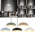 Pendelleuchte Hängelampe Esszimmerlampe Metall Glas opal Küchenlampe LED H 120cm