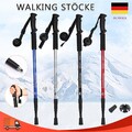 2stk Walking Stöcke Teleskop Nordic Wanderstöcke Antischock 65-135cm Aluminium