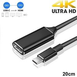 Typ C USB-C auf zu HDMI 4K USB UHD Kabel Adapter für Macbook Laptop PC DE