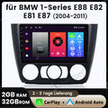 Autoradio Android 12 CarPlay Für BMW 1er E81 E82 E87 E88 DAB+ Navi GPS DSP 32GB