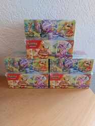 Pokémon Prismatische Entwicklungen Mini Tin Box Display Deutsch Sealed NEU & OVP
