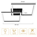 24W LED-Deckenleuchte Warmweiß Kristall PC Moderne Deckenlampe für Wohnzimmer