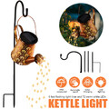 72 LED Solar Gießkanne Licht Deko-Kanne Wasserfall Leuchte Garten Außen Lampe