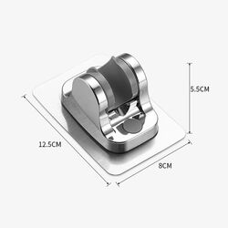 2x Duschkopfhalter Wandbrause Selbstklebend Halterung Ohne Bohren Verstellbar