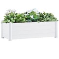 Pflanzkübel Blumenkübel Pflanzcontainer Pflanzgefäße Kunststoff Weiß 100x43x35 C