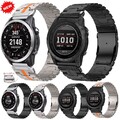 Für Garmin Fenix 8 E 7 7X 6 6X 5 5X Plus Epix Pro Quickfit Titan Metall Armband
