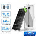 200W Solarpanel Monokristallin Solarmodul Photovoltaik Solarzelle 12V Batterien
