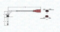 Abgastemperatursensor 172000165010 MAGNETI MARELLI für AUDI VW
